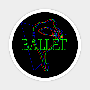 Ballet Dancer Hologram Magnet